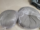 昊烨日式布艺可拆洗加厚棉麻蒲团坐垫阳台飘窗榻榻米地板打坐沙发靠垫 浅灰色 直径40cm(可拆洗) 实拍图
