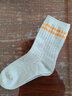欧蒂爱袜子女秋冬季厚款中长筒新疆长绒棉女士配鲨鱼裤双针条纹无骨袜 浅灰3双+深灰2双 22-24cm（35-39鞋码） 实拍图