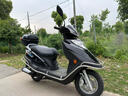 吉浪宇雨钻省油125踏板车摩托车男女款国四电喷燃油汽油代步可上牌 省油版国四电喷可上牌 黑色包邮 实拍图