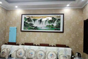 风水怡情旭日东升国画山水画手绘客厅装饰画沙发背景墙办公室挂画靠山字画 旭日东升A 实木画框 125*63cm【升级版】 实拍图