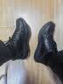斯凯奇（Skechers）男鞋2026新款秋季闪穿鞋皮鞋全黑简约百搭运动休闲商务鞋 深褐色/COC  43 实拍图
