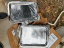翡畅 304不锈钢方盘加厚深托盘长方形餐盘饺子烧烤蒸饭盘菜盘蒸饭柜 浅盘19.5cmX26.5cmX2cm 实拍图