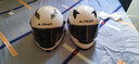 LS2头盔摩托车电动车全盔赛车机车电动踏板车头盔男女四季透气FF358 亮白 3XL（头围建议61-62） 实拍图