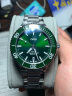 豪利时（ORIS）【官方旗舰】AQUIS潜水系列绿水鬼瑞表自动机械男手表日历腕表 39.5mm绿盘钢带73377324157MB 实拍图
