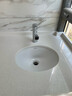 箭牌（ARROW）台下盆洗脸盆卫生间嵌入式面盆洗手盆洗漱盆陶瓷椭圆方形 小号 椭圆（含抽拉龙头下水套） 实拍图