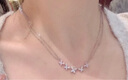APM Monaco蝴蝶双链可调节项链女银白色项链  送情侣毛衣链情人节礼物 银白色项链 实拍图