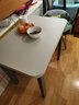 古宜  折叠餐桌小户型家用实木桌椅组合现代简约多功能可伸缩小桌子 折叠餐桌【浅色】 实拍图
