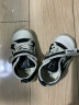 泰兰尼斯211夏季儿童学步鞋透气男童机能鞋女童网布宝宝鞋子 白黑 21码 实拍图