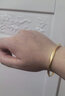 中国黄金（CHINA GOLD）莫比乌斯黄金手镯女足金古法素圈镯子手环饰品生日礼物送女友爱人 【古法无孔】圈号60 约5.1g 实拍图