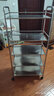 十拓落地置物架移动储物架收纳架厨房储物餐车推车多层架子整理架落地 豪华升级加厚加粗不锈钢五层宽35长60高125 实拍图