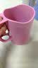 洗漱杯子 小麦秸秆刷牙杯情侣 洗漱杯儿童漱口杯子 牙杯牙缸水杯创意带把手柄擦槽牙刷架 放牙刷牙杯 绿 米2个装 实拍图