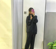 际华三一三三长袖体能服长袖藏青色运动套装男春女秋套装裤子跑步冬季体能服 藏青色套装 均码165/84-88 实拍图