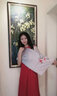 忆元锦绣苏绣丝巾送礼真丝妈妈桑蚕丝刺绣围巾女苏州丝绸绣花披肩出国礼品 金梅花-银粉色 实拍图