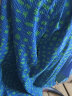 颜域短袖翻领印花连衣裙女夏装2023年新款通勤复古中长款衬衫裙子 蓝色 M/38 晒单实拍图