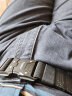 徒狮（TUSHI）尼龙腰带男士合金战术插扣学生商务工装弹力透气布裤带军训皮带 黑色 125CM 实拍图