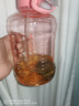 炊大皇塑料杯大容量吨吨桶运动水壶塑料水杯粉色2200ml 实拍图