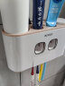 意可可（ecoco） 吸盘牙刷架牙缸漱口杯套装浴室免打孔刷牙杯牙膏架卫生 北欧粉 实拍图