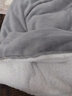 南极人（Nanjiren）牛奶绒被子冬天双面加绒加厚冬季棉被单人宿舍被芯盖被春秋垫被褥 TT浅灰【双面加绒 3秒速暖】 180*220cm/7斤 实拍图