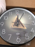 Timess挂钟 钟表客厅家用创意时钟简约扫秒机芯石英钟表挂墙36cm 实拍图
