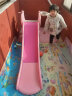 亲贝淘（QINBEITAO）宝宝滑滑梯儿童加长加厚滑梯室内家用小型玩具滑梯幼儿园游乐场 公主粉色（篮球框+感应音乐） 实拍图