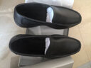 红蜻蜓男棉鞋厚绒保暖牛皮男鞋一脚蹬休闲套脚商务皮鞋 WTA30612黑色40 实拍图