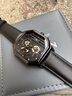 冠琴（GUANQIN）手表男全自动机械表国潮方形时尚男表运动防水夜光镂空腕表送男友 黑皮全黑-大爆炸SY款 实拍图
