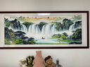风水怡情旭日东升国画山水画手绘客厅装饰画沙发背景墙办公室挂画靠山字画 旭日东升A 实木画框 125*63cm【升级版】 实拍图