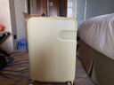 美纳途（Manato）高颜值行李箱女ins网红新款拉杆箱学生20密码箱24男旅行箱 奶酪【磨砂款】 22英寸 【适合1-4天行程】 实拍图