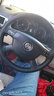 奥迈尔 大众真皮手缝方向盘套新探岳途昂途岳朗逸高尔夫7速腾凌渡宝来POLO迈腾帕萨特途观L把套改装 黑色红线两侧打孔 帕萨特专用 实拍图