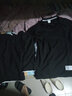 短袖T恤套装男华夫格短袖短裤男女情侣套装青少年运动服男士套装夏季休闲帅气薄款夏天男生学生版一套衣服 TZ9051黑色套装 37 L 100斤-120斤 实拍图