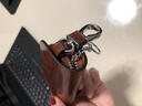 福特全系通用钥匙包真皮钥匙套锐界翼虎蒙迪欧探险者金牛座翼搏福克斯福睿斯嘉年华汽车钥匙扣保护壳 棕色 实拍图