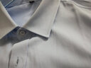 佐马仕 短袖衬衫男士衬衣商务休闲大码职业装工装夏季免烫修身工作服 DX2658纯蓝色短袖 47/8XL（220-240斤） 实拍图