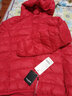 鸭鸭（YAYA）轻薄羽绒服女冬短款2025年秋冬新款高端时尚女款轻便韩版保暖外套 中国红【连帽款】 2XL 实拍图