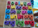 三格田（SANGTY）数字母拼图积木手抓板智力玩具婴幼儿童拼装板嵌板男女孩早教木制 韵母版（HY图文版） 实拍图