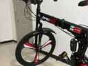 Jeep 吉普自行车折叠山地车前后双减震碟刹变速山地自行车-战神 战神-黑红三刀一体轮 27速26寸（适合身高1.6~1.80m) 实拍图