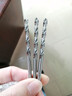 东成 电动工具附件高速钢直柄麻花钻头 钻金属塑料木材单支 4.5mm（十支） 实拍图
