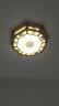 黄老头新中式卧室吸顶灯阳台灯卫生间走廊玄关灯大门灯led实木中山灯具 大吉大利45厘米56瓦遥控 实拍图