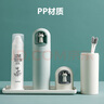 欣沁洗漱杯压扣式旅行漱口杯便携密封牙具牙刷牙膏收纳盒漱口杯蓝色 实拍图