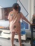 童话课堂女童睡衣薄款冰丝儿童短袖短裤夏季春秋丝绸女孩中大童家居服套装 玫粉菠萝 160 建议身高145-155厘米左右 实拍图