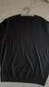 布先生明星同款可机洗毛T羊毛短袖毛衣男士针织打底衫 【圆-领】钢琴黑 2XL (185) 实拍图