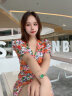 时空回廊（SKHL）女士手表女时尚品牌简约气质欧美镶钻幻彩贝母小金表防水石英女表 玫金绿 实拍图
