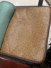 阔邺可定制双面夏季藤席木草凉席冰丝凉垫椅坐垫电脑椅餐椅垫飘窗垫 冰丝卡宴+藤席悠然 45X45CM用于电脑椅汽车座 实拍图