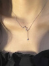 卡蒂罗满天星999银项链女银饰锁骨链吊坠女生首饰生日礼物送女友 满天星项链/925银/免费刻字 实拍图