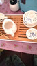 林盛 陶瓷旅行茶具简约家用功夫泡茶壶茶杯便携式旅游包车载竹茶盘 新12件套荷韵玲珑 三才碗 实拍图
