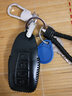 适用于吉利钥匙包新帝豪真皮钥匙套博越帝豪GSe远景SUV缤瑞缤越X1帝豪GL熊猫金刚汽车钥匙扣保护壳 吉利D款全黑色 实拍图