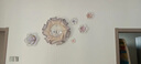 福雕家饰（RELIFE） 玄关装饰画新中式轻奢立体浮雕花鸟壁挂餐厅背景圆形壁饰挂件 圆满春色70*70【绿色】 实拍图