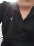 361度短袖t恤男运动上衣翻领polo衫夏季新款冰感透气休闲服纯色男装R 基础黑 2XL 实拍图