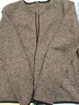 无印良品 MUJI 女式 针织抓绒 拉链开衫 W8AB231 深灰色 L 实拍图
