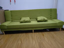 骁诺沙发客厅折叠沙发床两用小户型简易出租房布艺沙发卧室懒人沙发 抹茶绿【加宽加厚海绵】 2.0米四人位+俩抱枕 实拍图