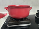 凯得宝（K+dep） 日本日式砂锅炖锅陶瓷煲汤锅煲仔饭家用沙锅明火耐高温石锅 二代锅3-6人适用红 3.5L 实拍图